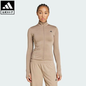 �y�����z�A�f�B�_�X adidas �ԕi�� �W���E�g���[�j���O Optime�G�b�Z���V�����Y �t���W�b�v �W���P�b�g / Optime Essentials Full-Zip Jacket �p�t�H�[�}���X ���f�B�[�X �E�F�A�E�� �W���[�W �u���E�� JW28