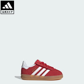 【公式】アディダス adidas 返品可 ライフスタイル ガゼル インドア キッズ / GAZELLE INDOOR CF EL I オリジナルス キッズ／子供用 シューズ・靴 スニーカー 赤 レッド IH9132