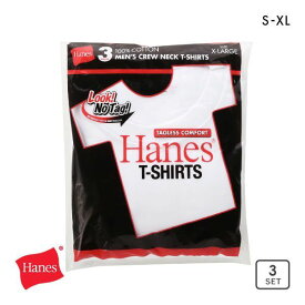 10％OFF ヘインズ Hanes 赤ラベル 3PクルーネックTシャツ 半袖 メンズ S-XL