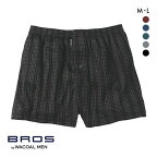 15％OFF【メール便(10)】 ブロス バイ ワコールメン BROS by WACOAL MEN トランクス ニット NATURAL ORIGIN TRUNKS ML ジャストウエスト 前開き メンズ ADIEU 全4色 M-L