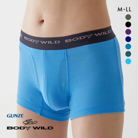 【メール便(15)】【送料無料】 グンゼ GUNZE ボディワイルド BODY WILD ボクサーパンツ メンズ 吸汗速乾 メッシュ BWB084J 全7色 M-LL