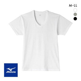 【メール便(20)】 ミズノ MIZUNO Tシャツ メンズ Vネック 半袖 ベーシック インナー ADIEU 全3色 M-LL