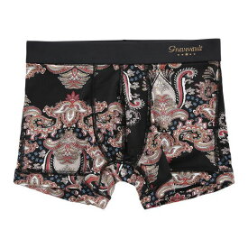 34％OFF グレイブボールト Gravevault Oriental BANDANA ショートボクサーパンツ SML バンダナ ペイズリー メンズ ADIEU 全3色 S-L