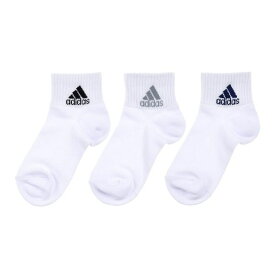 アディダス adidas 三足組 ショート丈 ソックス ベーシック 消臭 ADIEU 全2色 19-21cm-22-24cm