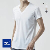 ミズノ MIZUNO アイスタッチ ICE TOUCH 冷感度130% クイックドライアンダー Vネック半袖シャツ メンズ インナー 接触冷感