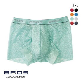 15％OFF【メール便(10)】 ブロス バイ ワコールメン BROS by WACOAL MEN レースボクサー ボクサーパンツ SML メンズ 前とじ ノーマル丈 ADIEU 全8色 S-L