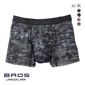 15％OFF【メール便(10)】 ブロス バイ ワコールメン BROS by WACOAL MEN 動きにフィット！キモチイイパンツ ボクサーパンツ LL 3L 前閉じ 吸汗速乾 GT3371 メンズ ADIEU 全4色 LL-3L