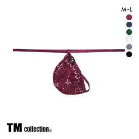 【メール便(3)】 ティーエム コレクション TM collection ラメレース フロントポーチ Gストリング ML メンズ Tバック G-STRING ビキ二 ADIEU 全6色 M-L