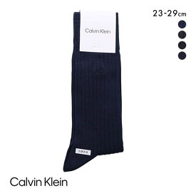 【メール便(6)】 カルバン・クライン Calvin Klein Dress リブ ckロゴ メンズソックス ビジネス 抗菌防臭 ドレス クルー丈 紳士靴下 ADIEU 全4色 23-25cm-27-29cm