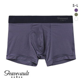 33％OFF グレイブボールト Gravevault Houndstooth ショートボクサーパンツ SML メンズ 前閉じ 日本製 ADIEU 全3色 S-L 男性用 下着