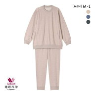 10％OFF ワコール Wacoal 睡眠科学 メンズ ルームウェア パジャマ 上下セット 長袖 デニム調 綿混 紳士用…