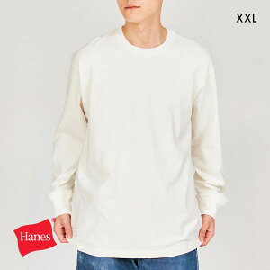 15��OFF �w�C���Y Hanes SHIRO �N���[�l�b�N �����O�X���[�u T�V���c XXL�T�C�Y ���f�B�[�X �����Y �C���i�[ ���� ��T HM4-A201 �傫���T�C�Y HM4-D201 ADIEU