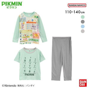 25��OFF �s�N�~�� 2TOPS �j�b�g�p�W���} �㉺�Z�b�g �W���j�A �L�b�Y 110 120 130 140 PIKMIN ADIEU �S4�F 110-140