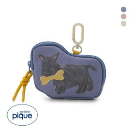 35％OFF【メール便(15)】 ジェラートピケ SUMMER DOG総柄ダイカットポーチ ジェラピケ gelato pique ADIEU 全3色