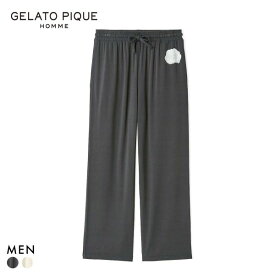 ジェラートピケ オム メンズ レーヨンジェラートプリントロングパンツ ジェラピケ ルームウェア gelato pique HOMME ADIEU 全2色 M-L
