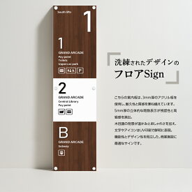 ＼【20％OFF】【データ入稿無料＆印刷込み】fra-01 フロア案内板 850x200mm テナント看板 テナントサイン ビル案内板 注文製作 アクリル 看板 サイズ変更可能 おしゃれ