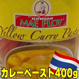 【カレーペースト】【1点　400g】★本場タイカレーをご自宅で★　美味しい　カレー　スープ　イエローカレーペースト　アジア　タイ　ココナッツミルク　スープカレー　レモングラス　本格的　手作り　エスニック　プロ　レストラン　唐辛子　ナンプラー　大容量　約30人前