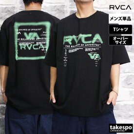 ルーカ Tシャツ 上 メンズ RVCA 半袖 バックプリント付き コットン100% BE04A235| 大きいサイズ 有 スポーツウェア トレーニングウェア