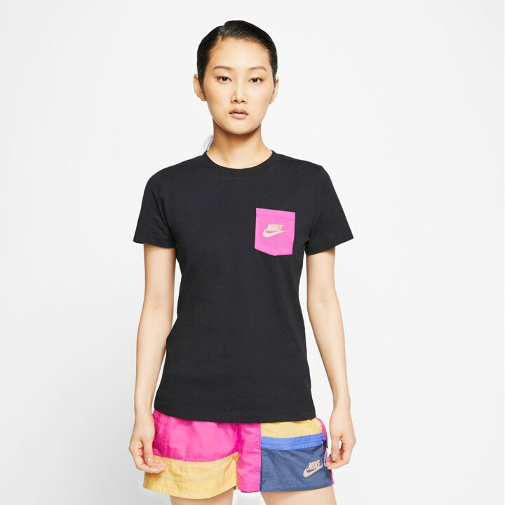 楽天市場 ナイキ レディース Tシャツ 上 Nike ロゴ 半袖 Blk 送料無料 スポーツウェア トレーニングウェア ウィメンズ かわいい 大きいサイズ 有 トップス ウォーキング ウェア スポーツ おしゃれ ブランド オリジナルスジャージのno Style