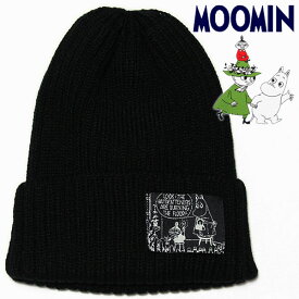 ムーミン ニットキャップ ライト モノトーン/ブラック レディース MOOMIN キャラクター 帽子 ビーニー 防寒対策グッズ 【RCP】