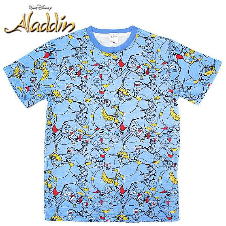 楽天市場 アラジン 半袖tシャツ ジーニー ぎっしり 総柄 レディース メンズ ウェア トップス 雑貨shop アド