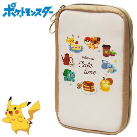 ポケットモンスター フラットマルチケース CAFETIME/ワンポイント レディース キッズ 小物入れ