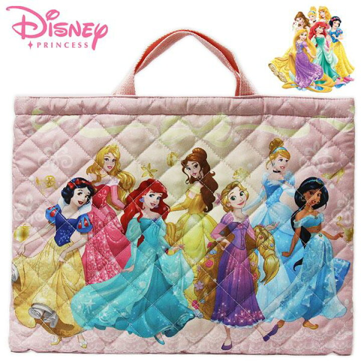 楽天市場】ディズニープリンセス キルト レッスンバッグ 23 キッズ  