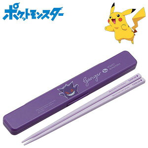 ポケットモンスター 音の鳴らない箸・箸箱セット ゲンガー レディース キッズ 抗菌 食洗機対応 食器 ABC3AG