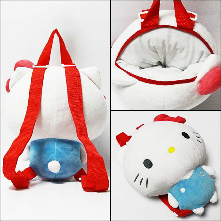楽天市場】ハローキティ ぬいぐるみリュック キッズ レディース バック 