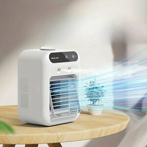 小型水冷風機 すいれい 水 氷 冷風扇風機 デスクファン 卓上ファン ミニ扇風機 USB充電式 クリップ 扇風機