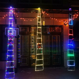 はしごサンタクロースライト 電池式 クリスマス イルミネーション ライト屋外 クリスマス 飾り サンタはしご led 電飾 防水 モチーフライト