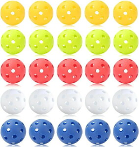 屋外用 屋内 軽量 打撃練習 捕球 投球 安全 ソフトボール 中空 TPE+PP 耐久性ある 野球ボール 練習用 25個入り