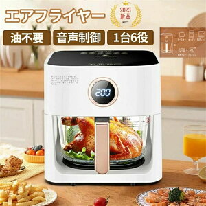 電気フライヤー ノンオイル ダイエット 油なし 卓上 食洗機OK プリセット12種 レシピ108種 家庭用 大容量 4.7L