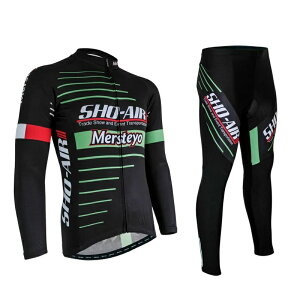 サイクルジャージ サイクルウェア ロードバイクジャージ ロードバイク インナーパンツ メンズ 長袖 裏起毛 上下セット チームユニフォーム 自転車服 ロードバイク 春秋 吸汗・速乾 自転車