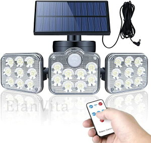 【2台セット】138LED 3灯式 ソーラーライト センサーライト 防犯ライト ガーデン 電気代不要 停電対策 人感センサーライト 屋外ソーラー ガーデンライト コスパ最高 屋外防水 3面発光 270°照明
