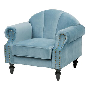 幅83×奥行73×高さ73×座面高42cm ソファ ルコ1P ソファー 一人掛け 一人用 1人用 かわいい おしゃれ ベロア コンパクト 高級感 姫系 プリンセス ピンク 白 ホワイト ブルー 水色 グレー【送料無