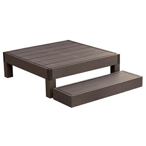 90×90cm 1�� ecofeel �X�e�b�v�Z�b�g �l�H�؃E�b�h�f�b�L ���� ���� �f�b�L �K�[�f�� �� PWDE-1P-STP�y���������z