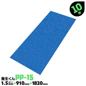 10枚 PP-15 厚さ1.5mm 養生くん 第一大宮 床養生ボード プラスチックボード 内装工事 壁養生ボード 引越養生 リフォーム 青ベニヤ
