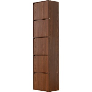 W41.4×D29×H167.9cm A4サイズ収納OK 扉付きカラーボックス 5ivox フィボックス 縦 横 扉外せる カラーボックス ラック 本棚 食器棚 収納ボックス サニタリー キッチン 洗面所 リビング テレビ台 白