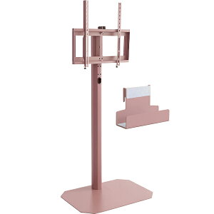 ロータイプ HHDホルダー付き 32〜65型テレビ対応 八角壁寄せテレビスタンド W59.7 D42 H122.8-134cm コーナー用 壁寄せタイプ TVスタンド スタンド 北欧インテリア 角度調整 伸縮【送料無料】