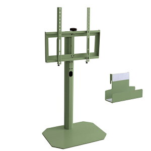 ロータイプ HHDホルダー付き 32〜65型テレビ対応 八角壁寄せテレビスタンド W49.5 D37 H92.8-104cm コーナー用 壁寄せタイプ TVスタンド スタンド 北欧インテリア 角度調整 伸縮【送料無料】