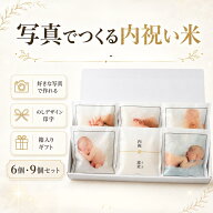 新米でお届け！【 送料無料 】出産内祝い お米 写真入り 名入れ ギフト【 写真で作る 内祝い米 】 1合 6…