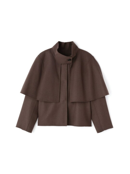 楽天市場】ライトリバーケープ付きノーカラージャケット ADORE  