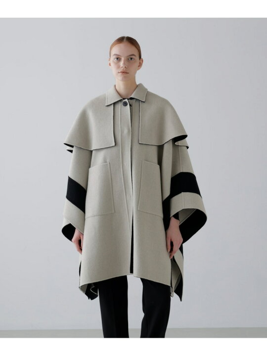楽天市場】【SALE／50%OFF】◇Ca混2TONEリバーケープコート ADORE 
