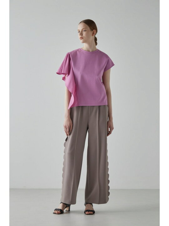楽天市場】【SALE／30%OFF】スカラップジャージーパンツ ADORE  