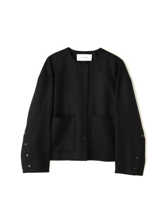 楽天市場】【SALE／57%OFF】ウールサキソニーノーカラージャケット 