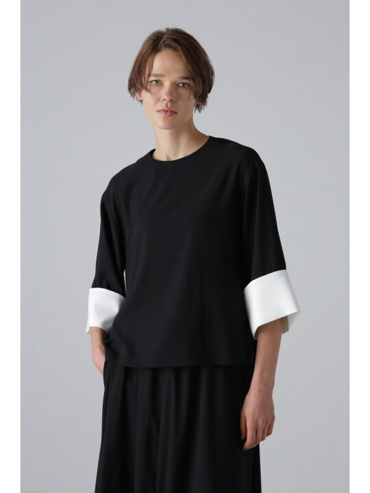 楽天市場】【SALE／50%OFF】◇バイカラージョーゼットブラウス ADORE 