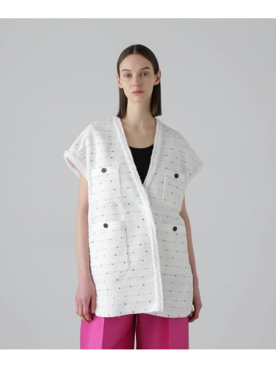 楽天市場】【SALE／60%OFF】◇フラワースパングルツィードジャケット 