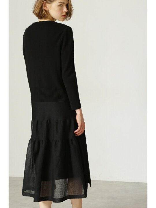 楽天市場】【SALE／50%OFF】◇シアーティアードニットワンピース ADORE  