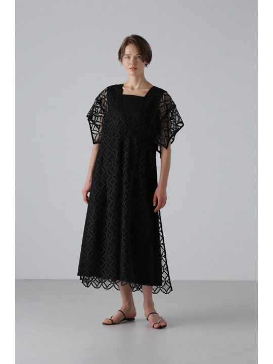 楽天市場】＜BLACK LABEL＞サークルモチーフレースワンピース ADORE 